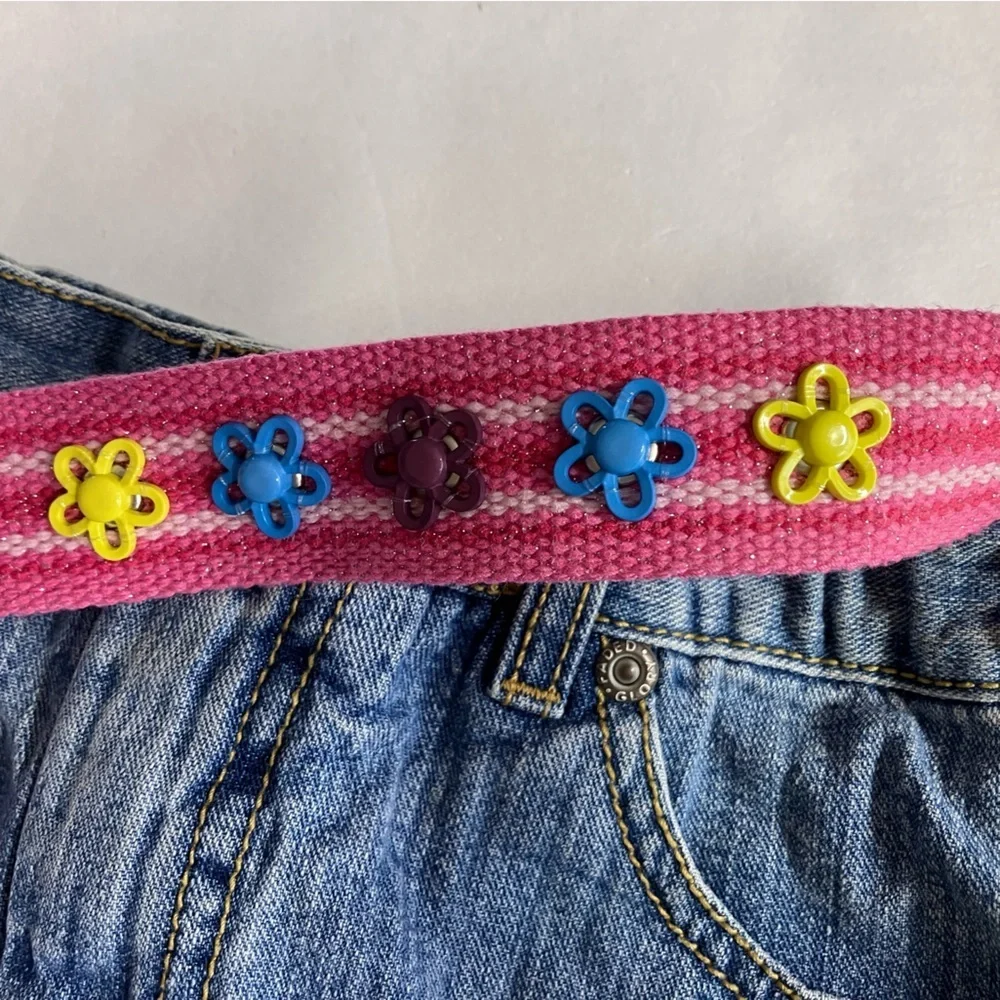 Girl’s Handcrafted Denim Shoulder Bag, Embroidered, Butterfly Lining, Faded Blue